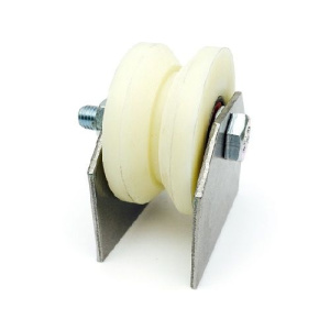 Ролик капролон под угол на пластинах